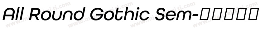 All Round Gothic Sem字体转换